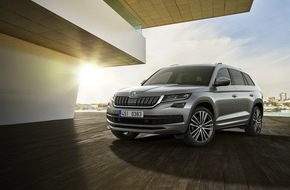 Skoda Auto Deutschland GmbH: SKODA KODIAQ L&K: Topversion des großen SUV feiert Weltpremiere in Genf (FOTO)