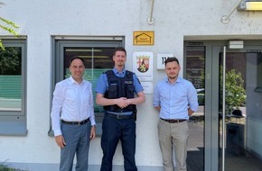 Polizeidirektion Trier: POL-PDTR: B&uuml;rgermeister und Erster Beigeordneter der VG Konz besuchen die Polizeiwache Konz zur Vorstellung des neuen Bezirksbeamten
