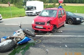 Polizeiinspektion Northeim: POL-NOM: Verkehrsunfall mit schwerverletztem Kradfahrer