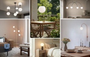 Lampenwelt GmbH: Kugelrunde Lichtmomente f&uuml;r Haus und Garten: Lampenwelt.de inszeniert Kugelleuchten als zeitlose Lichtobjekte