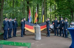 Bundespolizeidirektion Sankt Augustin: BPOL NRW: Verstärkung für Bundespolizei Aachen 
Vereidigung am Dreiländerpunkt