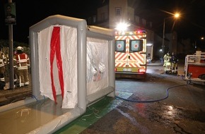 Feuerwehr Dresden: FW Dresden: ABC-Einsatz in einem Wohngebäude - Bewohner evakuiert, eine Person wurde verletzt