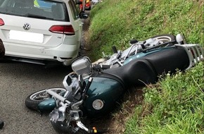 Polizei Mettmann: POL-ME: Erste Fahrt mit neu erworbenem Motorrad endet im Krankenhaus - Ratingen - 2103134