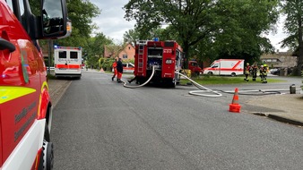 Kreisfeuerwehr Rotenburg (Wümme): FW-ROW: Gasofen gerät in Wohnung in Brand