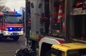 Feuerwehr Dinslaken: FW Dinslaken: Brand auf der Thyssenstrasse