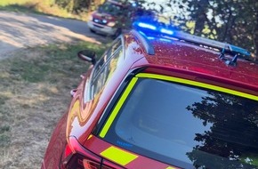 Freiwillige Feuerwehr Kranenburg: FW Kranenburg: Fl&auml;chenbrand entpuppt sich als Weltkriegsmunition - Eine Person verletzt