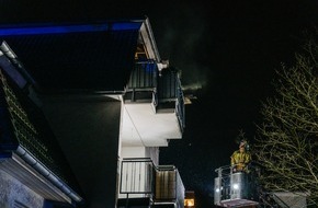 Freiwillige Feuerwehr Menden: FW Menden: Balkonbrand - Nachbar verhindert Schlimmeres