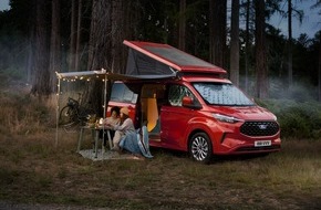 Ford Motor Company Switzerland SA: Weltpremiere auf Caravan Salon: Der neue Ford Transit Custom Nugget ist bereit für elektrifizierte Abenteuer