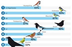 NABU: NABU und LBV: Wieder mehr Wintervögel - insgesamt aber rückläufiger Trend