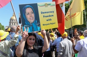 Unabh&auml;ngige Humanit&auml;re Hilfe e.V. (UNHH e.V.): Trotz Verbot: 50.000 in Paris gegen Irans Hinrichtungswelle und f&uuml;r Maryam Rajavis demokratische Alternative