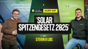 Grüne Leuchte GmbH & Co. KG: Dynamische Stromtarife & Netzsteuerung: Steven Hensel erklärt, was PV-Anlagen-Besitzer jetzt über das Solarspitzengesetz wissen müssen