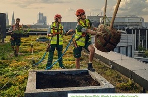 Bundesverband Garten-, Landschafts- und Sportplatzbau e. V. GaLaBau / Grün in die Stadt: Ausbildungsförderwerk des GaLaBau startet mit zwei neuen Motiven der Nachwuchswerbekampagne ins neue Jahr