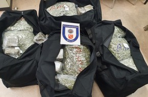 Polizeidirektion Worms: POL-PDWO: Gemeinsame Pressemitteilung der Staatsanwaltschaft Mainz und der Kriminalpolizei Worms Wormser Kripo landet COUP! 80 Kilogramm Marihuana und 15 kg Haschisch im Wert von 800.000 Euro sichergestellt