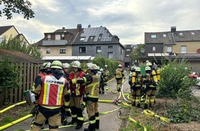Feuerwehr Essen: FW-E: Feuer im Bunker - Feuerwehr setzt Spezialtechnik ein