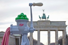 iglo Deutschland: iglo startet mit einem Erbsenwolf in die Grüne Woche 2020 / Pflanzenbasierte Proteine sind der TOP-Lebensmittel-Trend (FOTO)