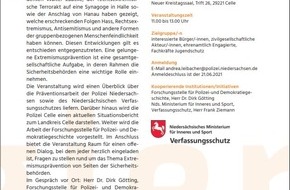 Polizeiinspektion Celle: POL-CE: Celle - Aktionswochen Vielfalt +++ Polizei im Dialog mit dem Verfassungsschutz