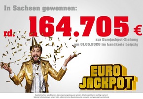 Eurojackpot: 164.705 Euro gehen am 1. Mai in den Landkreis Leipzig