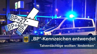 Bundespolizeidirektion München: Bundespolizeidirektion München: Kfz-Kennzeichen von Dienst-Kfz entwendet ... wenig später bei Polizeikontrolle wieder aufgetaucht