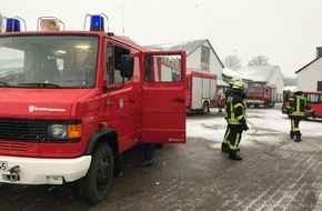 Freiwillige Feuerwehr Weeze: Feuerwehr Weeze: Gemeldeter Kellerbrand in sozialer Wohneinrichtung