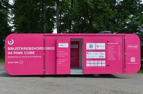 PINK CUBE Test Your Breast: Brustkrebsfrüherkennung im Fokus - PINK CUBE Roadshow 2025