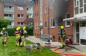 Kreisfeuerwehrverband Segeberg: FW-SE: Feuer in einer Küche eines Mehrfamilienhauses in Henstedt-Ulzburg