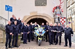 Landespolizeiinspektion Nordhausen: LPI-NDH: Staffelstabübergabe der Länderkooperation "Sicher durch den Harz"
