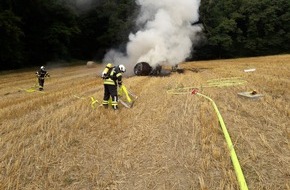 Feuerwehr Sprockhövel: FW-EN: Trecker steht in Vollbrand