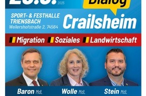 AfD-Fraktion im Landtag von Baden-Württemberg: Einladung zum Bürgerdialog der AfD-Landtagsfraktion