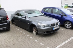 Polizei Rheinisch-Bergischer Kreis: POL-RBK: Bergisch Gladbach - Räder von BMW abmontiert