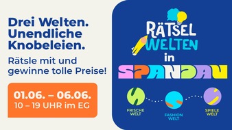 Spandau Arcaden: Clevere Detektive zum Kindertag gesucht: Die Ravensburger R&auml;tselwelten verwandeln das Erdgeschoss in ein riesiges Escape-Room-Abenteuer