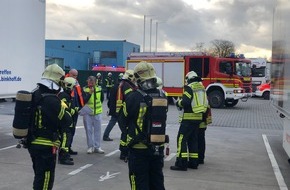 Feuerwehr Gelsenkirchen: FW-GE: Gemeinsame Übung der Feuerwehr Gelsenkirchen und der Firma Westfleisch am Dienstagnachmittag