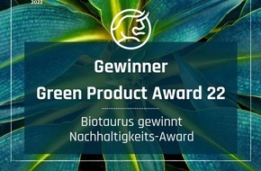 Biotaurus GmbH: Go wild. For a while: Start-up Biotaurus gewinnt Green Product Award 2022 / Nachhaltigkeitsinitiative mit Kick-off in Hamburg gestartet
