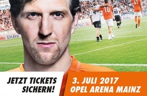ING Deutschland: Dirk Nowitzki tritt wieder mit "Champions for Charity" an / Benefiz-Fußballspiel zu Ehren von Michael Schumacher am 3. Juli in Mainz