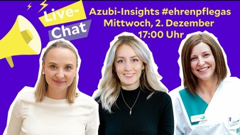 Helios Gesundheit: Live-Chat "Azubi-Insights" #ehrenpflegas