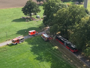 FW-KLE: Großübung in Kleve: Rettungskräfte trainieren Busunfall mit 26 Betroffenen