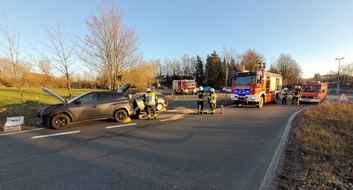 Feuerwehr Sprockhövel: FW-EN: Auffahrunfall zwischen zwei PKW