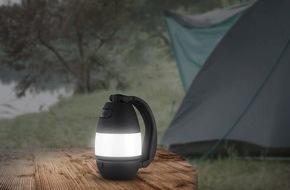 PEARL GmbH: Semptec Urban Survival Technology 4in1-Akku-Campinglaterne CL-506, Hand- & Tischlampe mit USB-Notlader, 225 lm: Spendet überall helles Licht und lädt sogar USB-Mobilgeräte