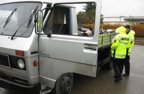 Polizeidirektion Flensburg: POL-FL: Flensburg und Umland - Schrottkuriere im Visier : Grenzgänger gestoppt, Hausverbot hilfreich, Amphetamine und Schrotthaufen mobil