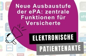 BITMARCK Holding GmbH: Neue Ausbaustufe der ePA: zentrale Funktionen f&uuml;r Versicherte