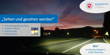 Polizeiinspektion Nienburg / Schaumburg: POL-NI: Nienburg-"Sehen und gesehen werden" - Lichttestaktion in Nienburg