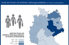 CRIF GmbH: Anzahl insolvenzgefährdeter Unternehmen steigt um 1,7 Prozent auf knapp 310.000 - Anstieg der Firmeninsolvenzen in 2020 erwartet