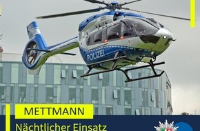 Polizei Mettmann: POL-ME: Patient abg&auml;ngig: Polizei fahndete via Hubschrauber - 2601051