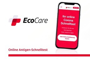 EcoCare: Virtuelles Testcenter "to go" - der perfekte Reisebegleiter für unterwegs: Der neue Service von EcoCare bietet Zertifizierung von selbst durchgeführten SARSCoV2-Tests an