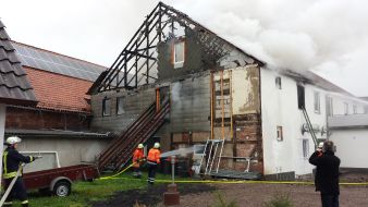 Polizeiinspektion Hameln-Pyrmont/Holzminden: POL-HM: Brand in einem Wohngebäude mit Gaststätte