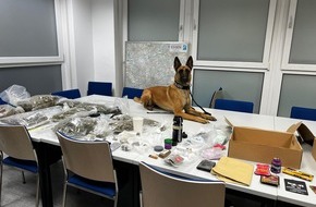 Polizei Essen: POL-E: Essen: Diensthund Tilda erschnüffelt Cannabis - 21-Jähriger in Untersuchungshaft