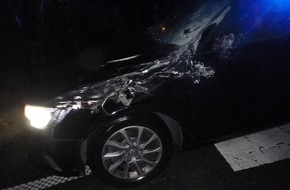 Polizeipräsidium Mittelhessen - Pressestelle Wetterau: POL-WE: Anhänger flog auf Audi - Wer kann Hinweise geben? ++ Unfallfluchten in Bad Vilbel - Polizei sucht Zeugen