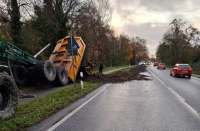 Polizeiinspektion Stade: POL-STD: Traktorunfall sorgt für lange Staus auf Bundesstraße 73 in Stade, Zwei Unbekannte brechen DHL-Packstation in Stade auf - Polizei sucht Zeugen