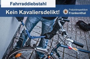 Polizeidirektion Ludwigshafen: POL-PDLU: Fahrraddiebstahl am Silbersee