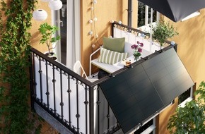 IKEA Deutschland GmbH & Co. KG: Solarstrom für alle: IKEA bringt die Energiewende für ab 1.229 Euro auf den Balkon