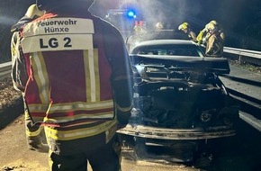 Freiwillige Feuerwehr Hünxe: FW Hünxe: Verkehrsunfall mit sechs Verletzten